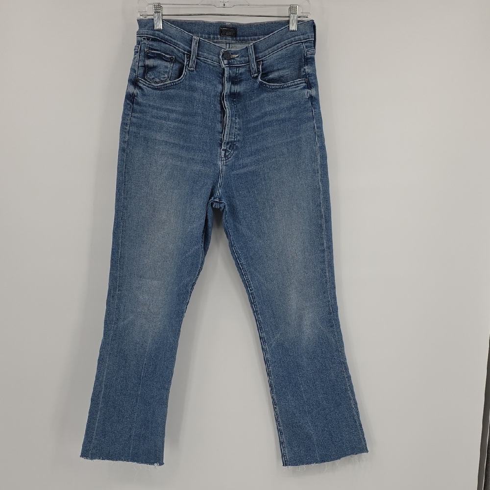 MOTHER The Tripper Ankle Fray Blue  Jeans Size 31